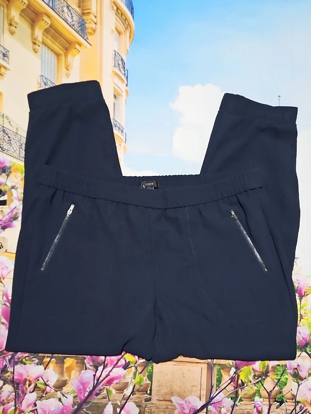 J. Crew High Waist Zippered Pockets Pants Size 16 New